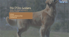 Desktop Screenshot of etadorogoldens.com